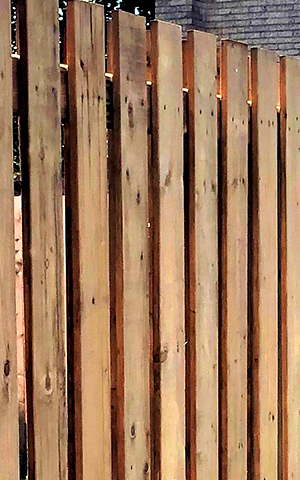 Wood fence